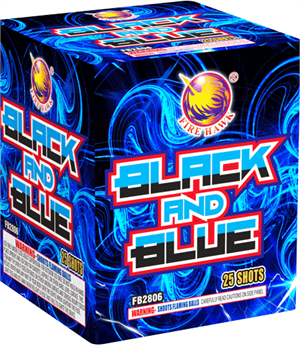 black and blue fire hawk