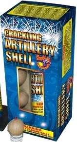 crackling fireworks artillery